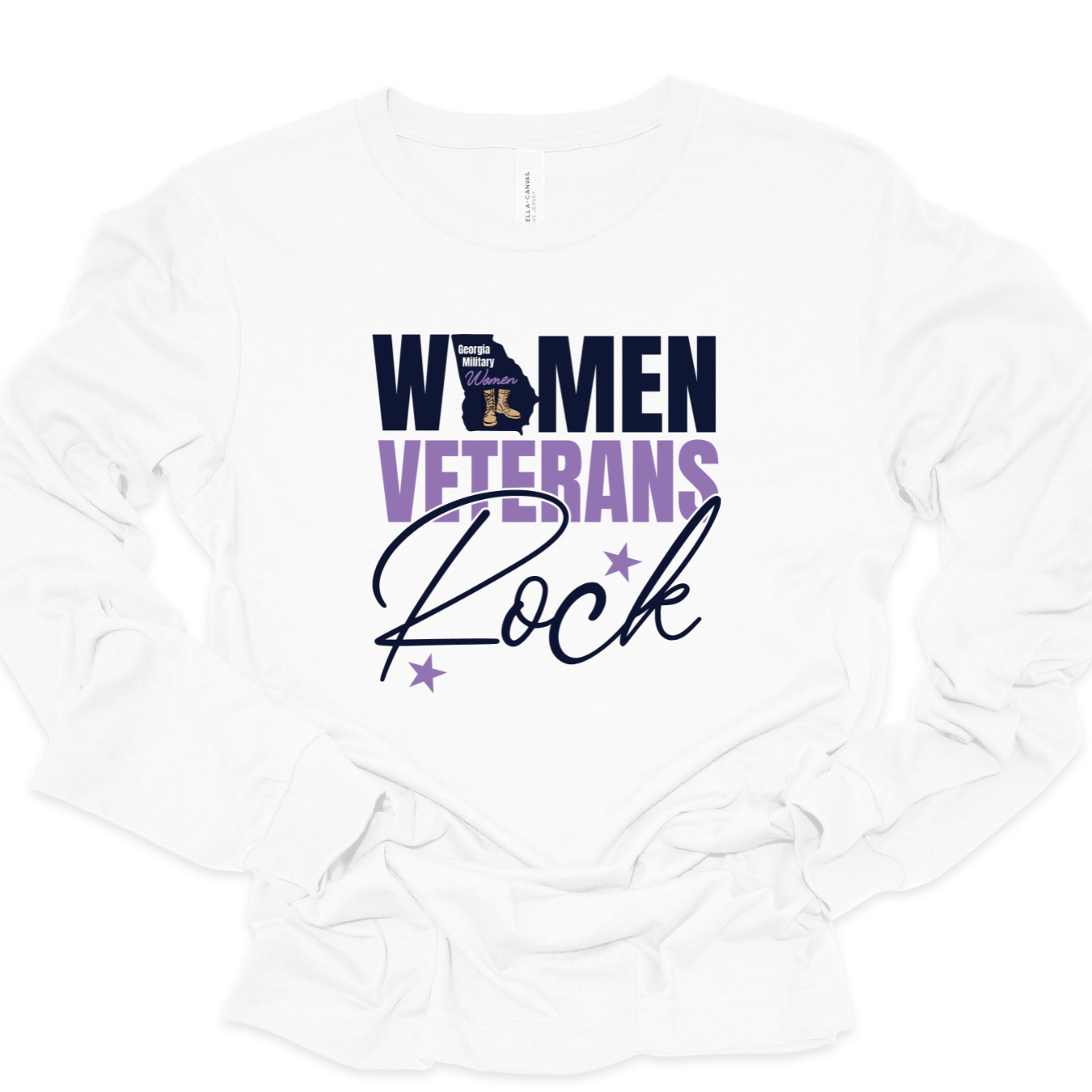 Women Veterans Rock Long Sleeve T-Shirt