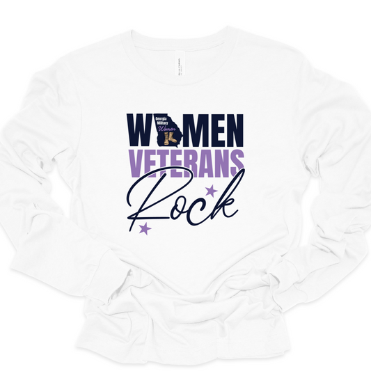 Women Veterans Rock Long Sleeve T-Shirt