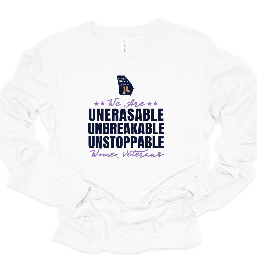 Woman Veterans Unerasable Long Sleeve T-Shirt