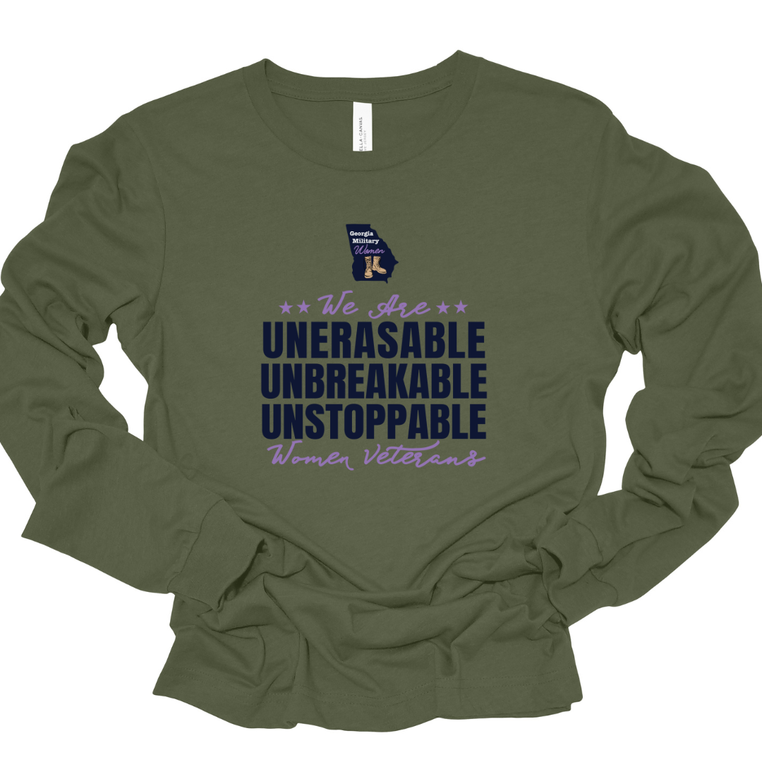 Woman Veterans Unerasable Long Sleeve T-Shirt